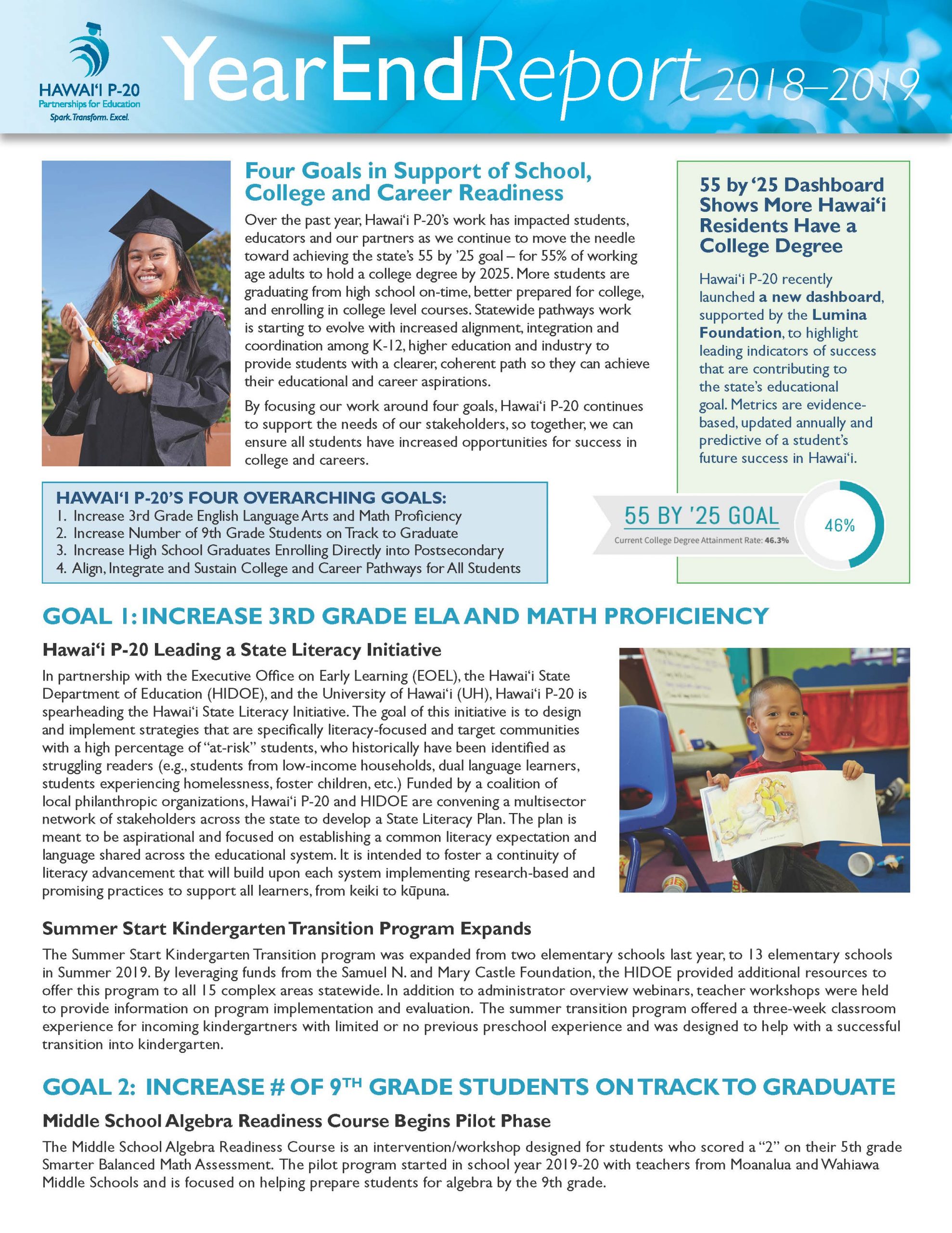 Image of 2018-2019 YearEnd Report. Click on image or link to access the full report.