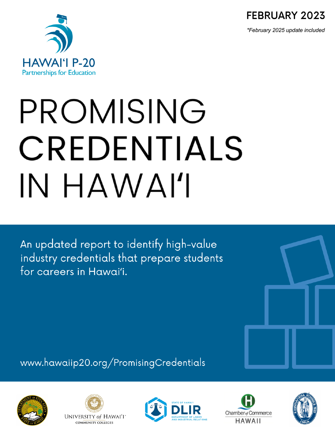 Promising Credentials in Hawai‘i February 2025 update cover
