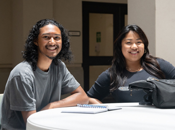 male student with HCCN navigator